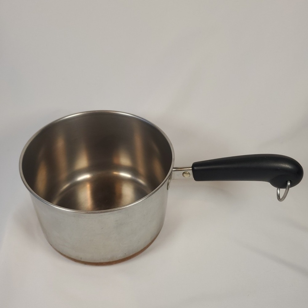 Vtg 1801 Revere Ware Copper Clad Bottom - 2 Qt -82 - Saucepan NO LID